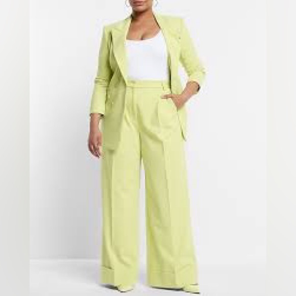 Express Stylist Super High Waisted Pleated Wide Leg Pant Size 10 - Picture 5 of 7